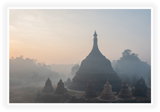 Myanmar - Ancient Temple in the morning haze